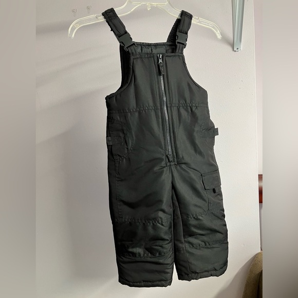 London Fog Child’s Bib Overalls, Size 24 months, Black, Snow/Cold Weather - Picture 1 of 5